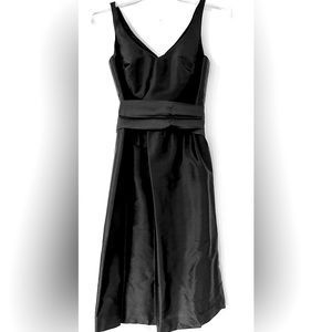 Alfred Angelo 100% silk fabric black dress, Sz 2